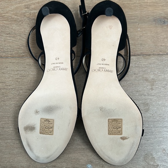 Jimmy Choo Hesper Black Suede Sandal size 40